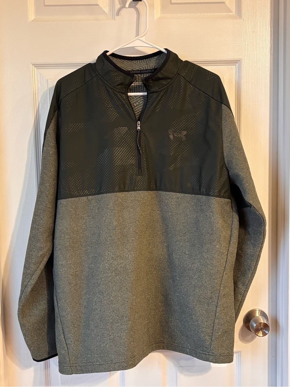 Under Armour Men's Olive & Hunter Green Half-Zip Pullover ColdGear Xl